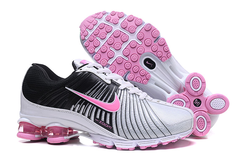 Nike Air Shox Silver Pink Black Shoes For Women - Click Image to Close